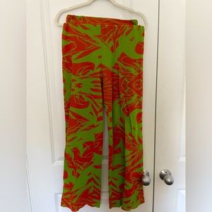 Paloma Wool Orange and Green Psychedelic Knit Pants